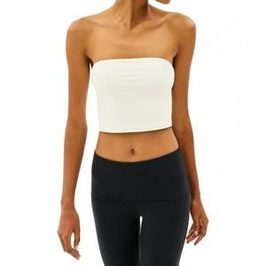 NEW SPLITS59 hazel airweight crop top in white